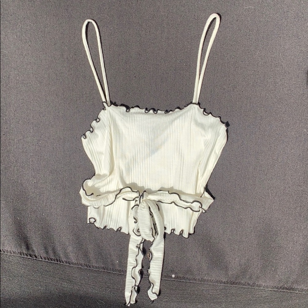 Cropped Tank with Tie